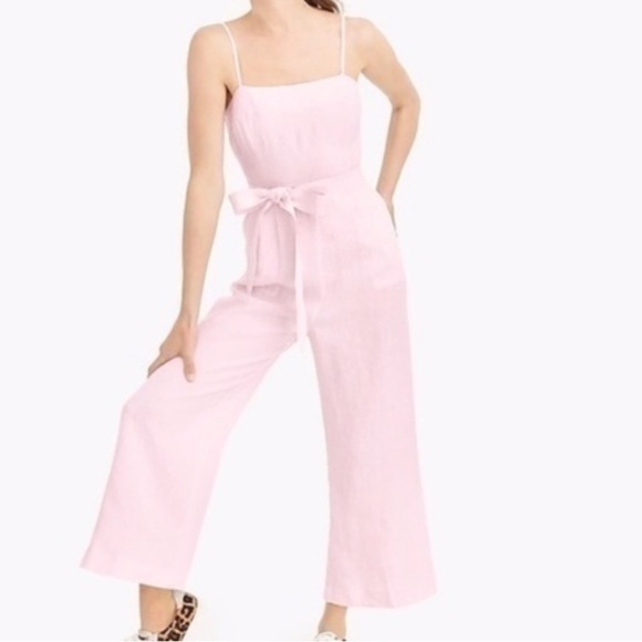J. Crew Pants - J.Crew Jumpsuit in Striped Beauchamps
Linen